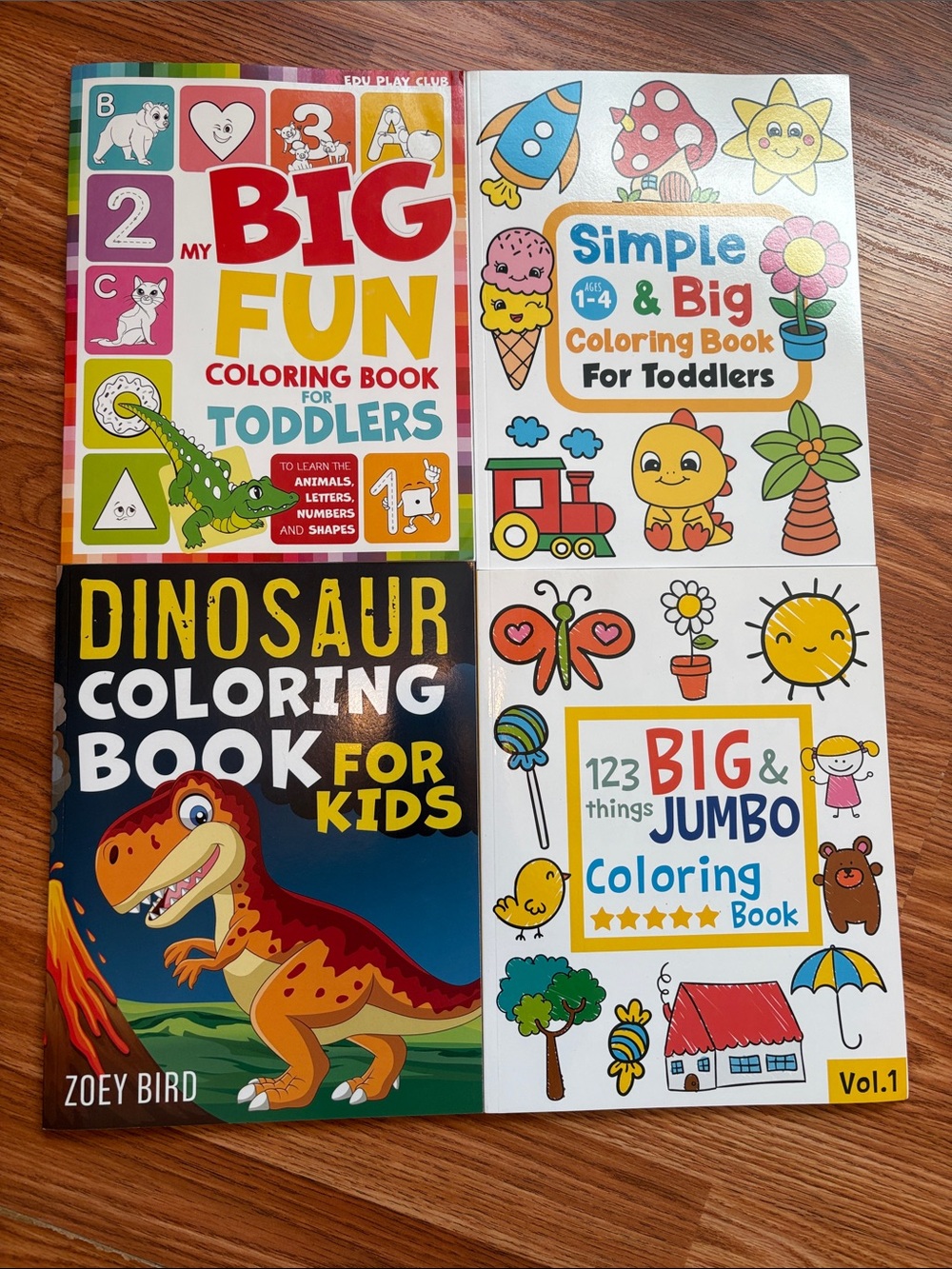 4 Coloring Books for Kids - New and Unused